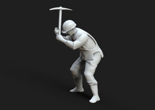 Worker 3d Model In Man 3dexport