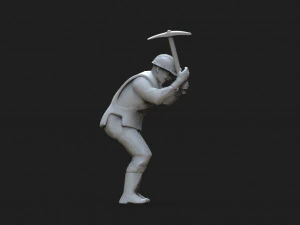 obrero Modelo de impresión 3D