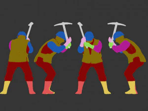 obrero Modelo de impresión 3D