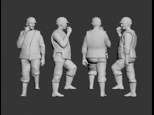 worker 3D Print Model