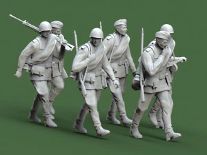 ソ連の兵士 3Dプリントモデル