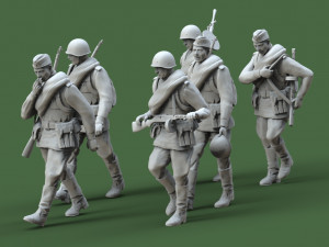 soldiers ussr 3Dプリントモデル