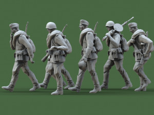 soldiers ussr 3Dプリントモデル
