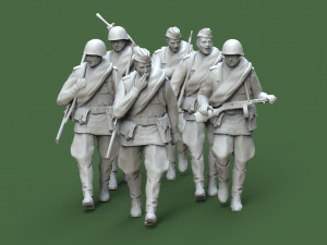 soldiers ussr 3Dプリントモデル