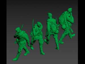 soldiers ussr 3Dプリントモデル