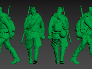 soldiers ussr 3Dプリントモデル