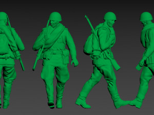 soldiers ussr 3Dプリントモデル