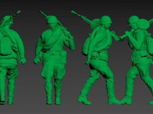 soldiers ussr 3Dプリントモデル