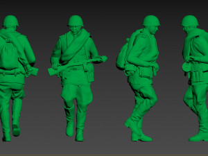 soldiers ussr 3Dプリントモデル