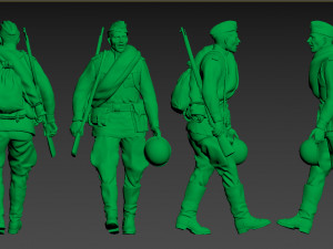 soldiers ussr 3Dプリントモデル