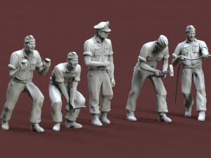 Tripulación de tanques alemanes Modelo de impresión 3D