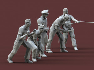 German tank crew 3D printmodel