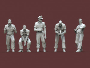 German tank crew 3D printmodel