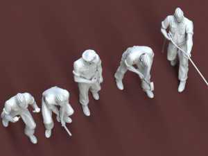 German tank crew 3D printmodel