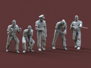 German tank crew 3D printmodel