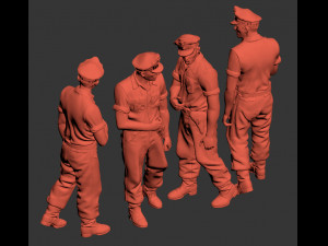 German tank crew 3D printmodel