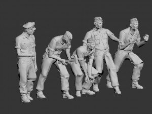 German tank crew 3D printmodel