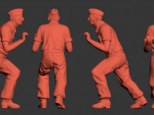 German tank crew 3D Print Model