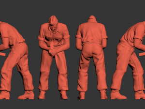 German tank crew 3D printmodel