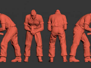 German tank crew 3D Print Model