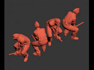 German tank crew 3D Print Model