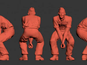 German tank crew 3D Print Model