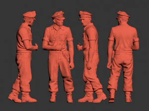 German tank crew 3D Print Model