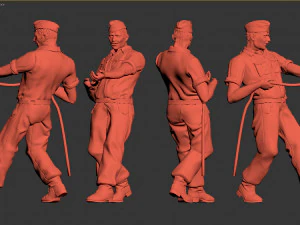 German tank crew 3D Print Model