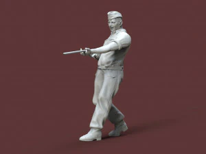 German tank crew 3D Print Model
