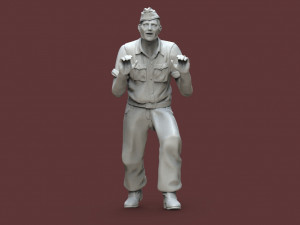 German tank crew 3D printmodel