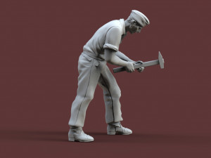 German tank crew 3D printmodel