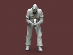 German tank crew 3D printmodel