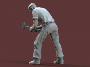 German tank crew 3D printmodel