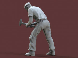 German tank crew 3D Print Model