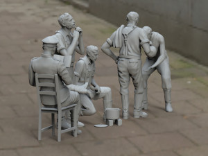 german soldiers 3D Print Model