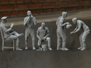 german soldiers 3D Print Model