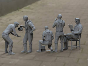 german soldiers 3D Print Model