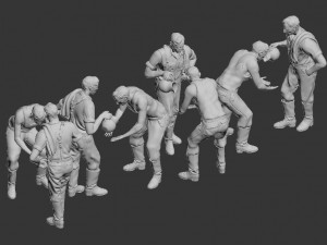 german soldiers 3D Print Model