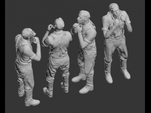 german soldiers 3D Print Model