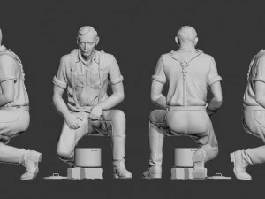 German soldiers 3D Print Model