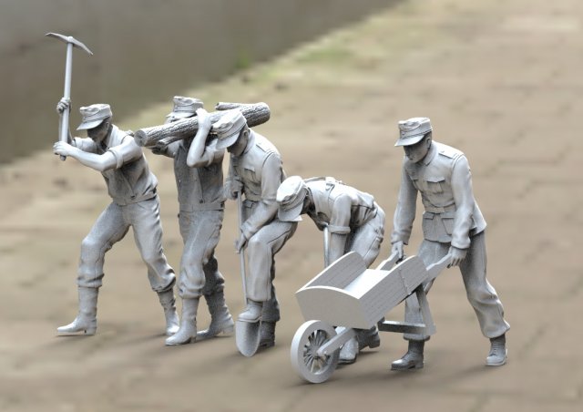 german soldier Modelo de impresión 3D .c4d .max .obj .3ds .fbx .stl .blend 