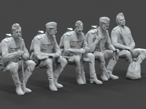 ソ連の兵士 3Dプリントモデル