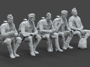 Soldiers ussr 3D Print Model