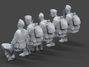 soldiers ussr 3D Druckmodell