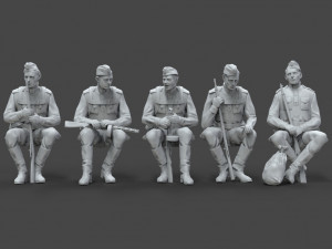 soldiers ussr 3D Druckmodell