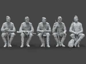 Soldiers ussr 3D Print Model
