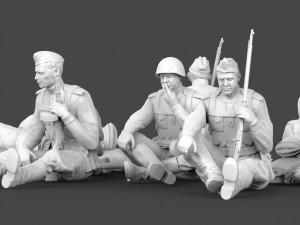 soldiers ussr Modèles 3D en vedette