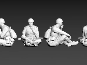 Soldiers ussr 3D Print Model