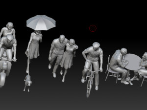 man and woman Modèles 3D en vedette