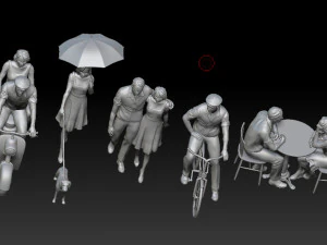 Man and woman 3D Print Model